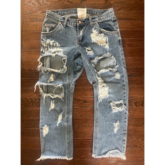 One teaspoon x lonely boys distressed jeans size 28